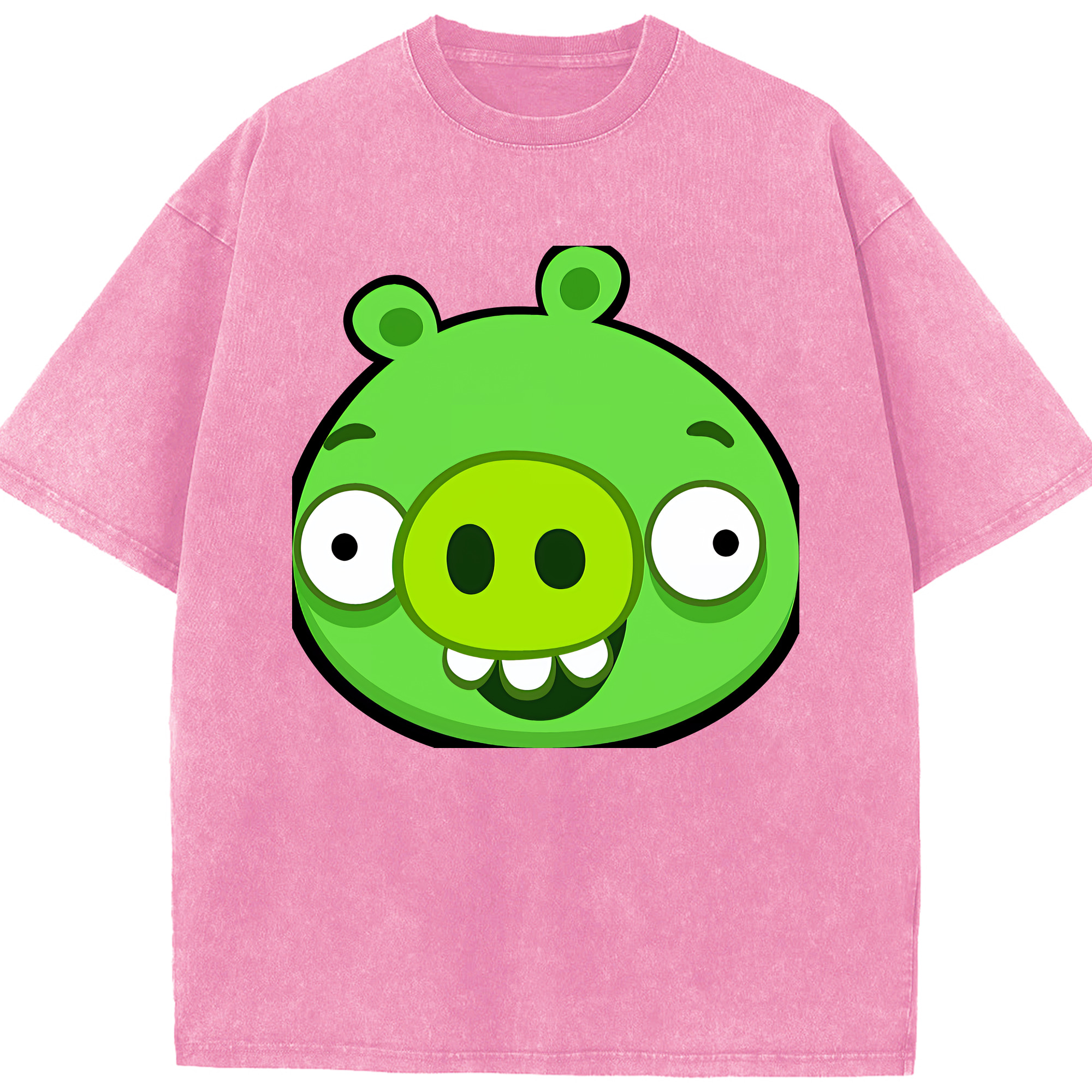 （画像用） Angry Birds アングリーバード 綿100% ヴィンテージ風 半袖Tシャツ（フロントプリント）